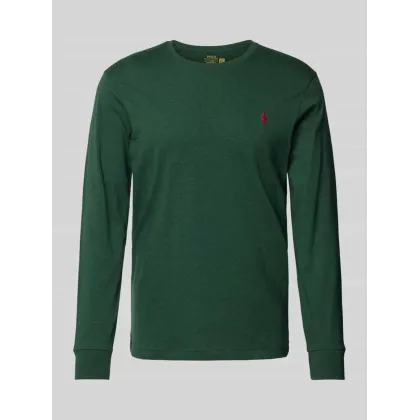 Zdjęcie Bluzka z długim rękawem o kroju regular fit z wyhaftowanym logo