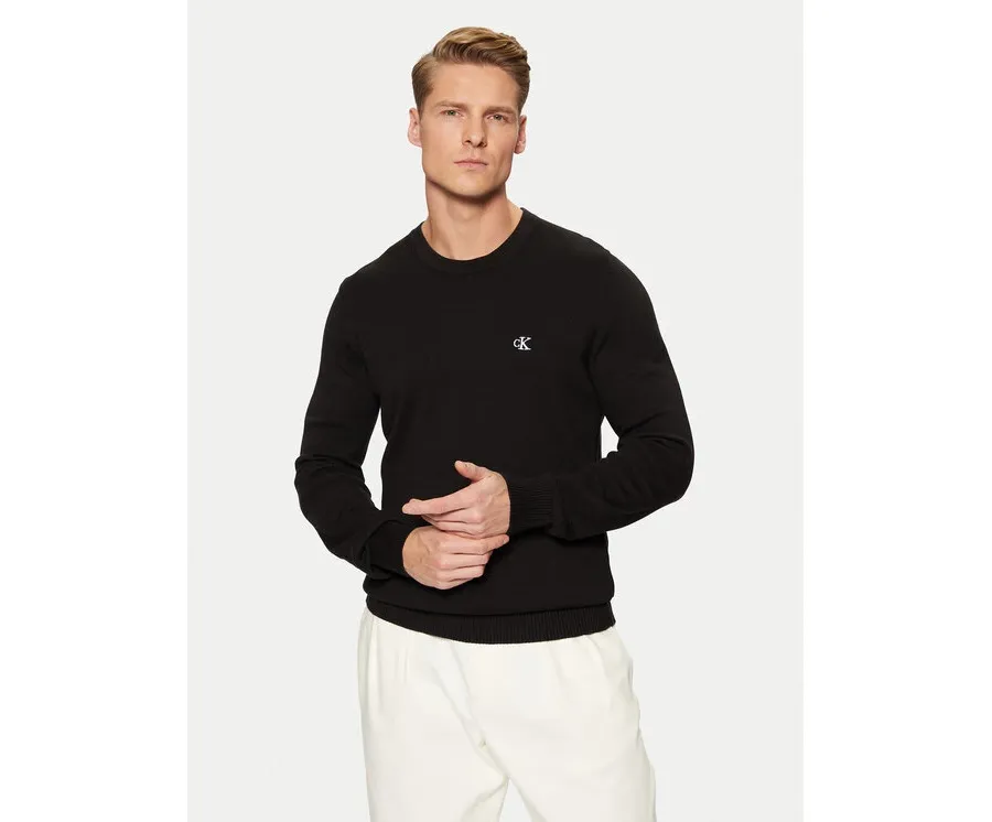 obrazek 1 Calvin Klein Jeans Sweter J30J326745 Czarny Regular Fit