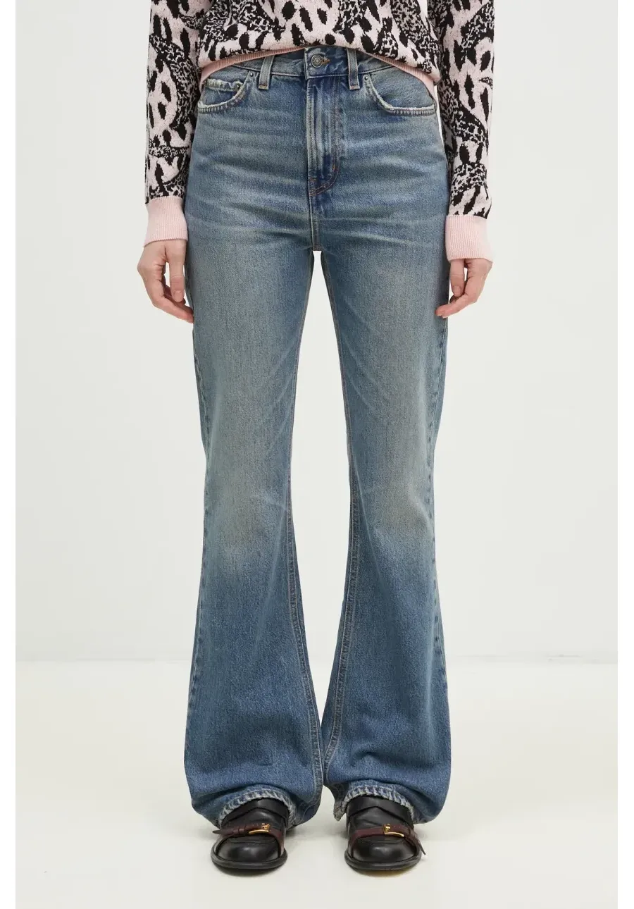 obrazek 1 Fiorucci jeansy Flared Low Rise Jeans damskie medium waist U01FPDJE083DN01DN02