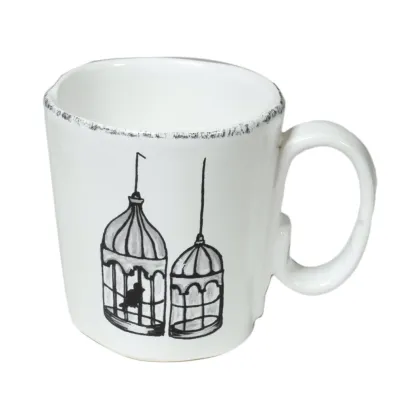 Picture Exclusive white ceramic mug with a picture - Virginia Casa