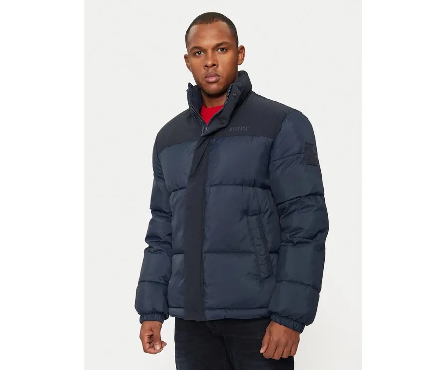 obrazek 1 Mustang Kurtka zimowa Oakfield 1015607 Granatowy Regular Fit