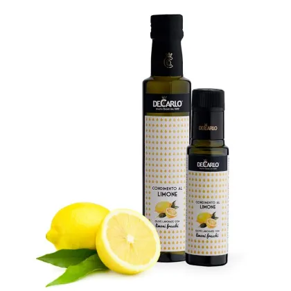 Zdjęcie Wysokiej jakości oliwa z oliwek o smaku cytrynowym, 250 ml