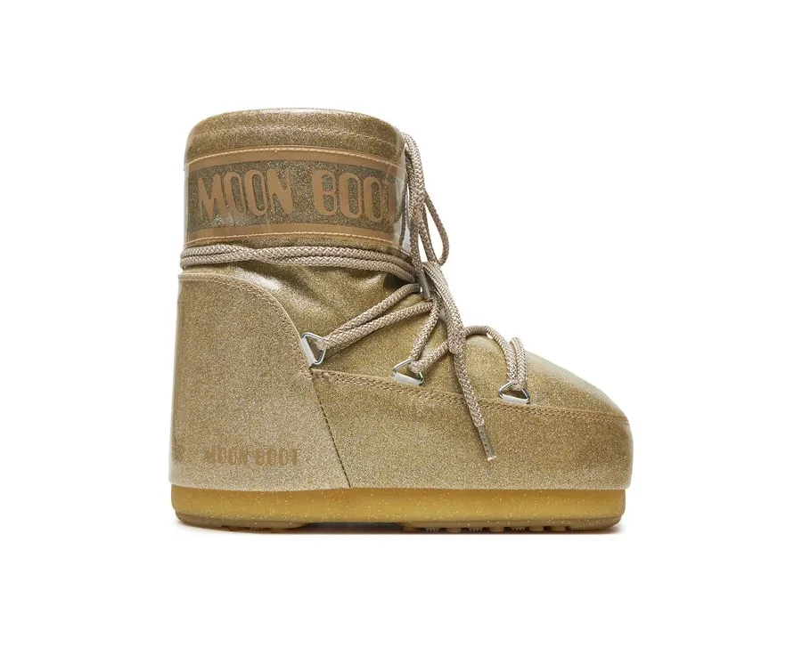 obrazek 1 Moon Boot Śniegowce Icon Low Glitter 80D1409440 Złoty