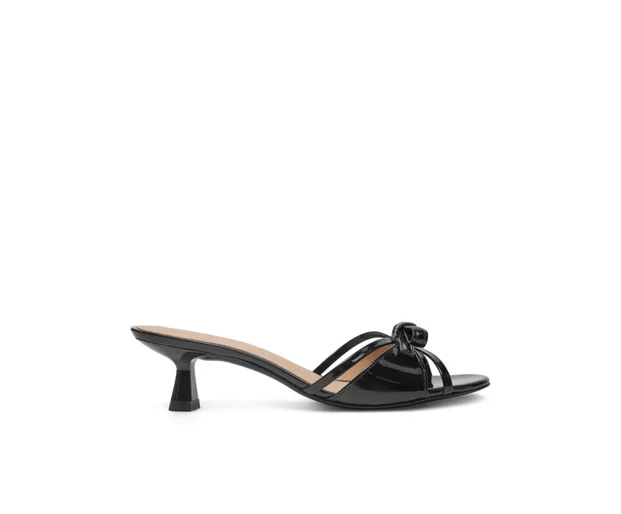 obrazek 1 Stuart Weitzman Klapki Felicyty Solide SK118 Czarny