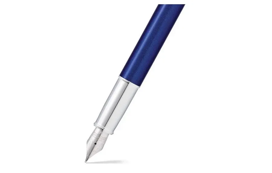 obrazek 3 Pióro wieczne Sheaffer 100 - błyszczący niebieski lakier + chromowane wykończenia