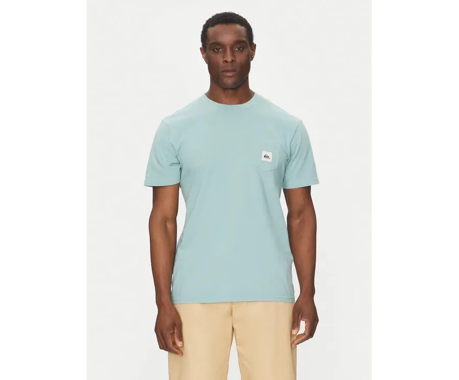 obrazek 1 Quiksilver T-Shirt EQYZT08062 Błękitny Regular Fit