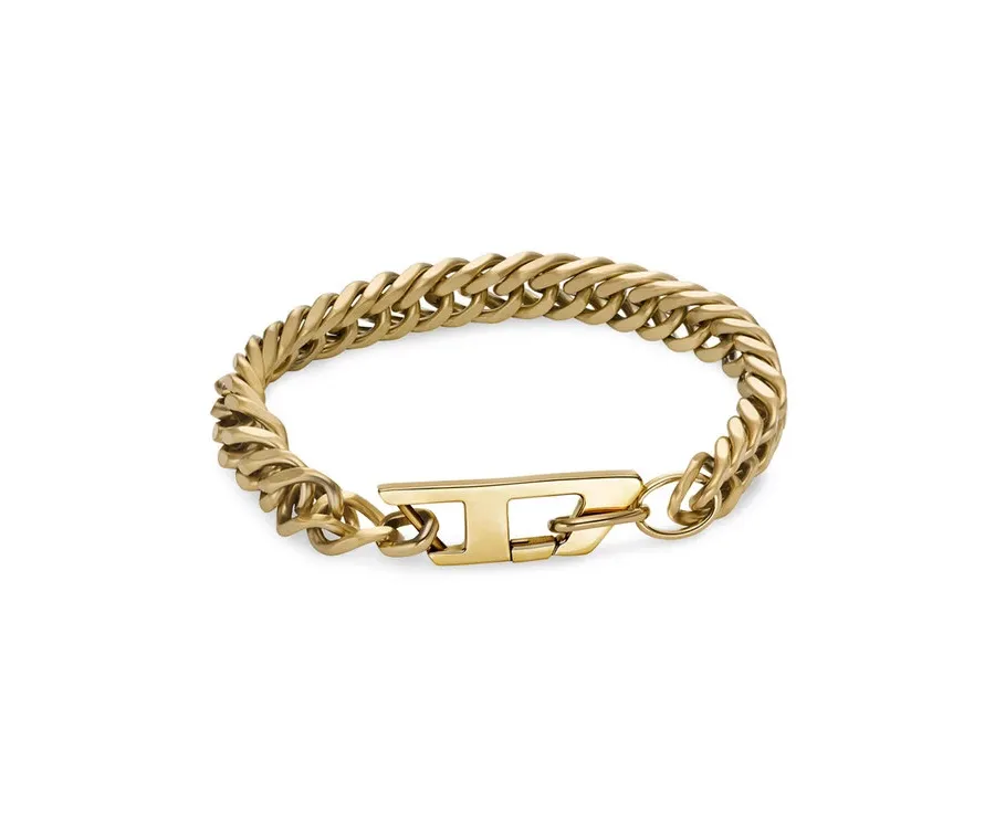 obrazek 1 Diesel Bransoletka D Logo Chain DX1511710 Złoty