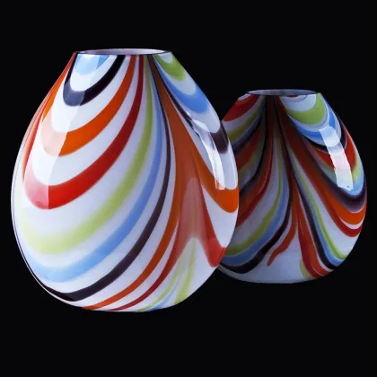 Zdjęcie Wielokolorowa lampa Canne ze szkła z Murano