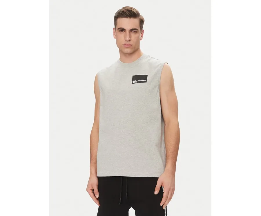 obrazek 1 KARL LAGERFELD Tank top A2M17053 Szary Relaxed Fit