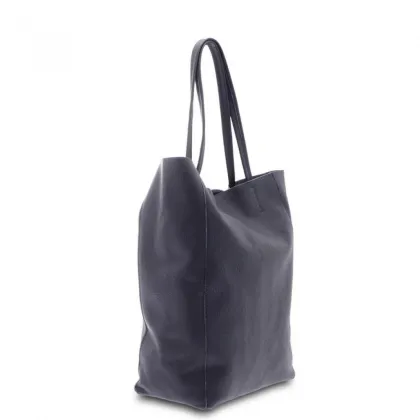 Zdjęcie Granatowa skórzana torba na ramię - Giudi