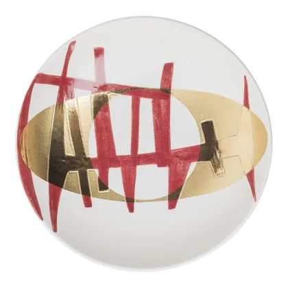 Picture A wonderful hand-painted plate H.9xL.40xP.40 cm