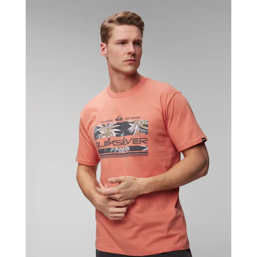 obrazek 1 Beżowy T-shirt Męski Quiksilver Tropical Rainbow Ss