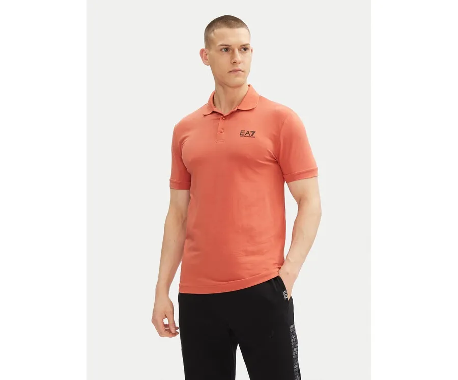 obrazek 1 EA7 Emporio Armani Polo 8NPF14 PJVQZ U3010 Pomarańczowy Regular Fit