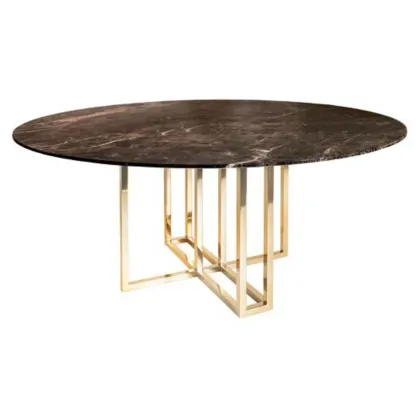 Zdjęcie Okrągły stół z blatem z kamienia - Ana Roque