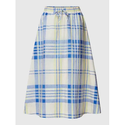 Zdjęcie Spódnica midi ze wzorem w kratę glencheck model ‘ELODIAA’