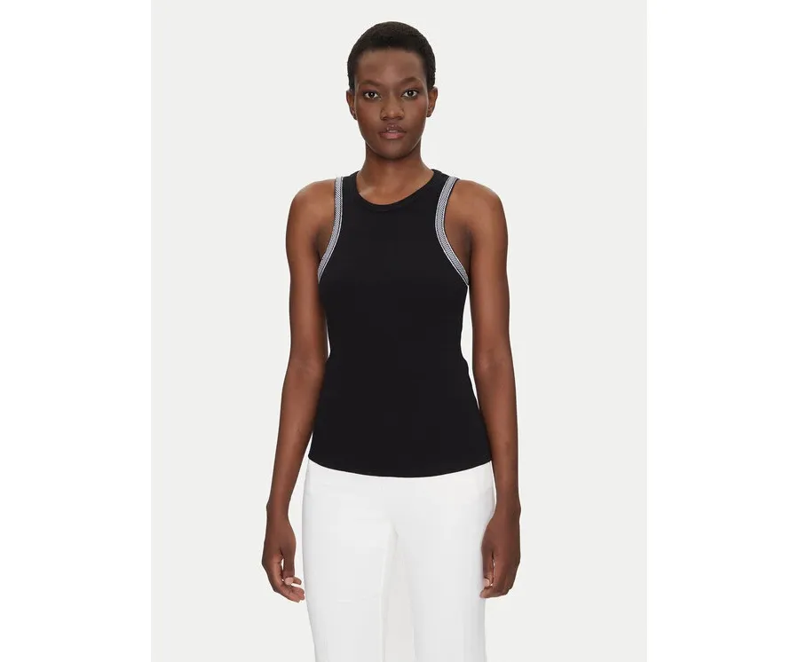 obrazek 1 Fracomina Top FS25ST2009J401R9 Czarny Slim Fit