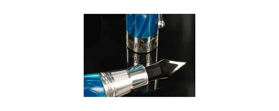 obrazek 4 Turquoise/Cyan Celluloid Fountain Pen Miya Montegrappa