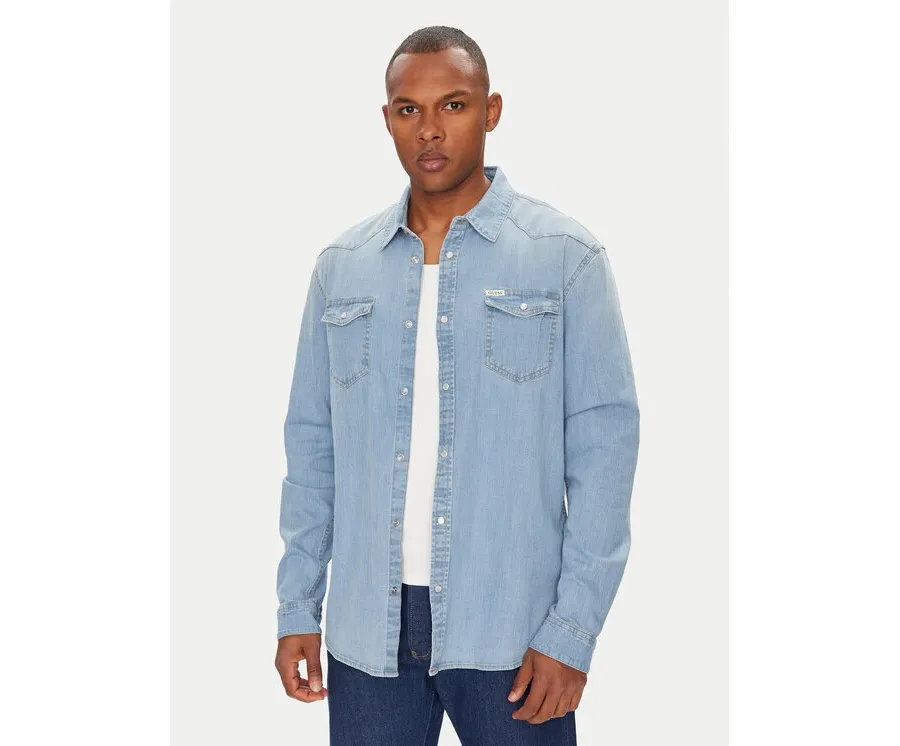 obrazek 1 Guess Koszula jeansowa M4GH02 D3PF5 Niebieski Slim Fit