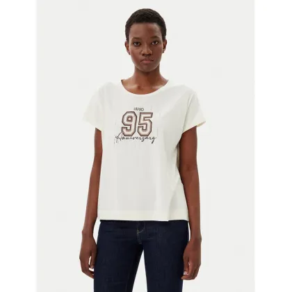 Zdjęcie Liu Jo Sport T-Shirt TA5268 JS005 Écru Regular Fit