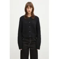 Zdjęcie Samsoe Samsoe kardigan wełniany Sameryem kolor czarny F24400084