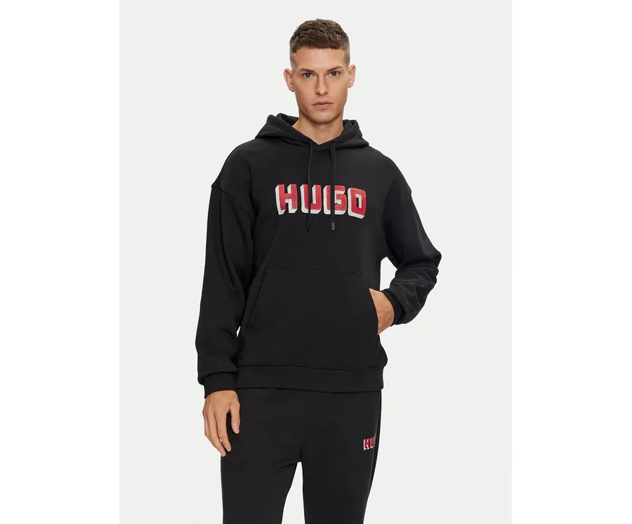obrazek 1 Hugo Bluza Diqerio 50516655 Czarny Relaxed Fit HUGO