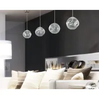 Zdjęcie Luksusowa włoska lampa sufitowa - szkło murano wykonane ręcznie