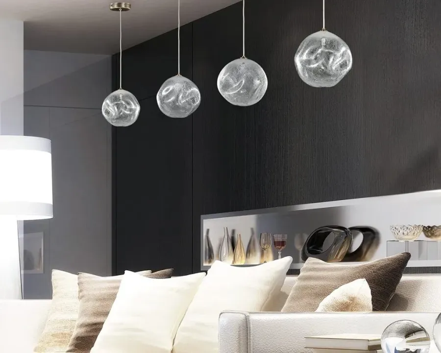 obrazek 1 Luksusowa włoska lampa sufitowa - szkło murano wykonane ręcznie