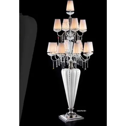 Zdjęcie Niezrównana włoska lampa stojąca z 13 kloszami