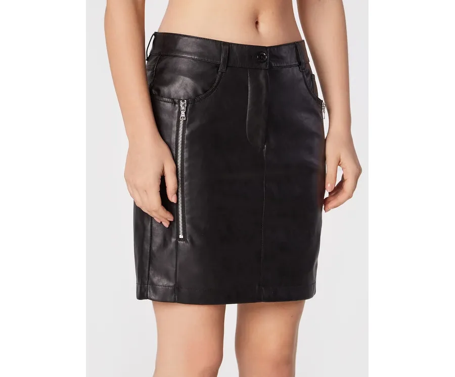 obrazek 1 Marc Aurel Spódnica z imitacji skóry 2255 2020 92699 Czarny Regular Fit