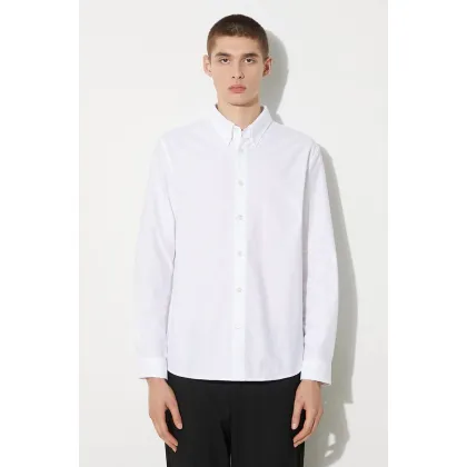 Zdjęcie A.P.C. koszula bawełniana Chemise Greg męska kolor biały regular z kołnierzykiem klasycznym COECK.H12499-WHITE