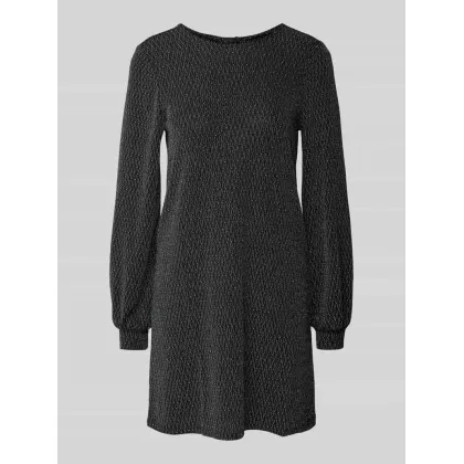 Zdjęcie Sukienka mini o kroju regular fit ze wzorem z efektownej przędzy model ‘CAROL’