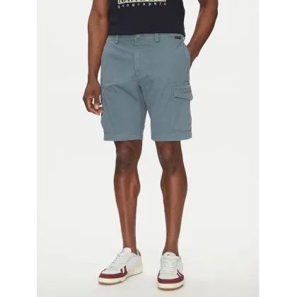 Zdjęcie Napapijri Szorty materiałowe N-Deline NP0A4HOT Niebieski Regular Fit