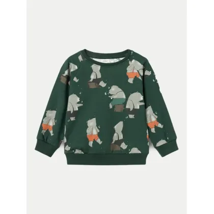 Zdjęcie NAME IT Bluza Larsen 13232065 Zielony Regular Fit