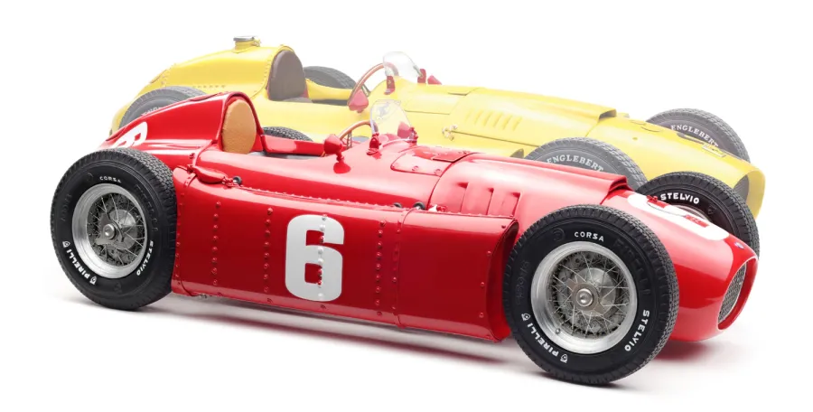 obrazek 5 Piękny komplet dwóch replik zółtego Ferrari D50 i czerwonej Lanci D50