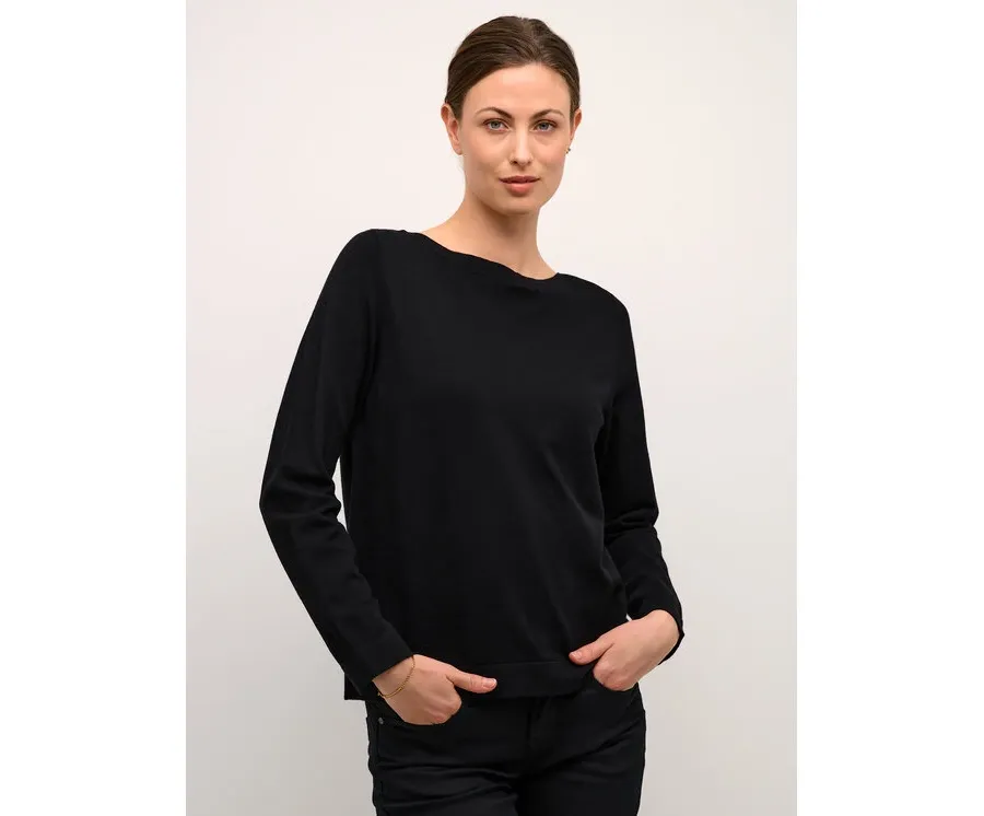 obrazek 1 Cream Sweter Crdela Knit 10611709 Czarny Regular Fit