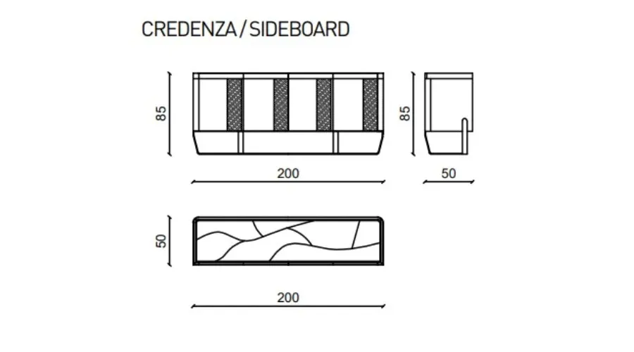 obrazek 5 Kredens do nowoczesnego salonu - Ulivi Salotti