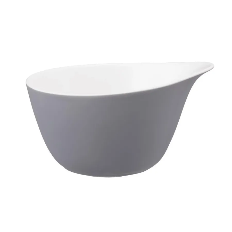 obrazek 1 Porcelanowa miska na płatki z rączką w pięknym szarym kolorze - Seltmann Weiden
