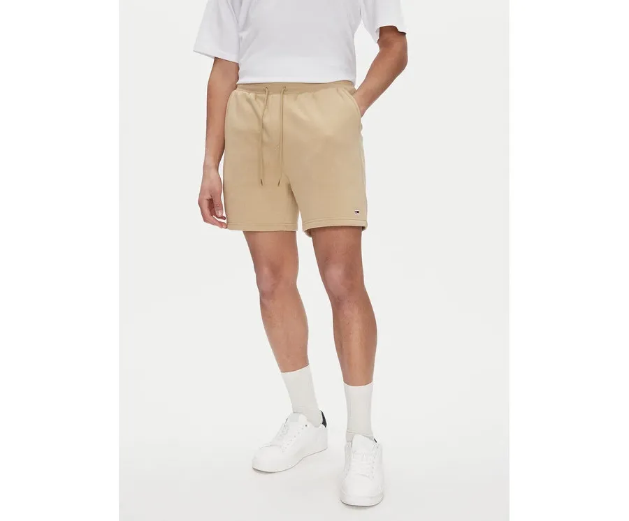 obrazek 1 Tommy Jeans Szorty sportowe Flag Beach DM0DM21931 Beżowy Regular Fit