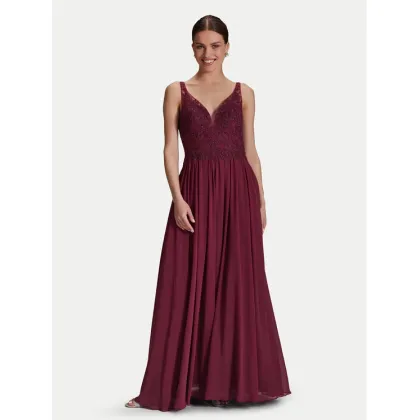 Zdjęcie Hey Kyla Sukienka wieczorowa 5AI070HK Bordowy Regular Fit