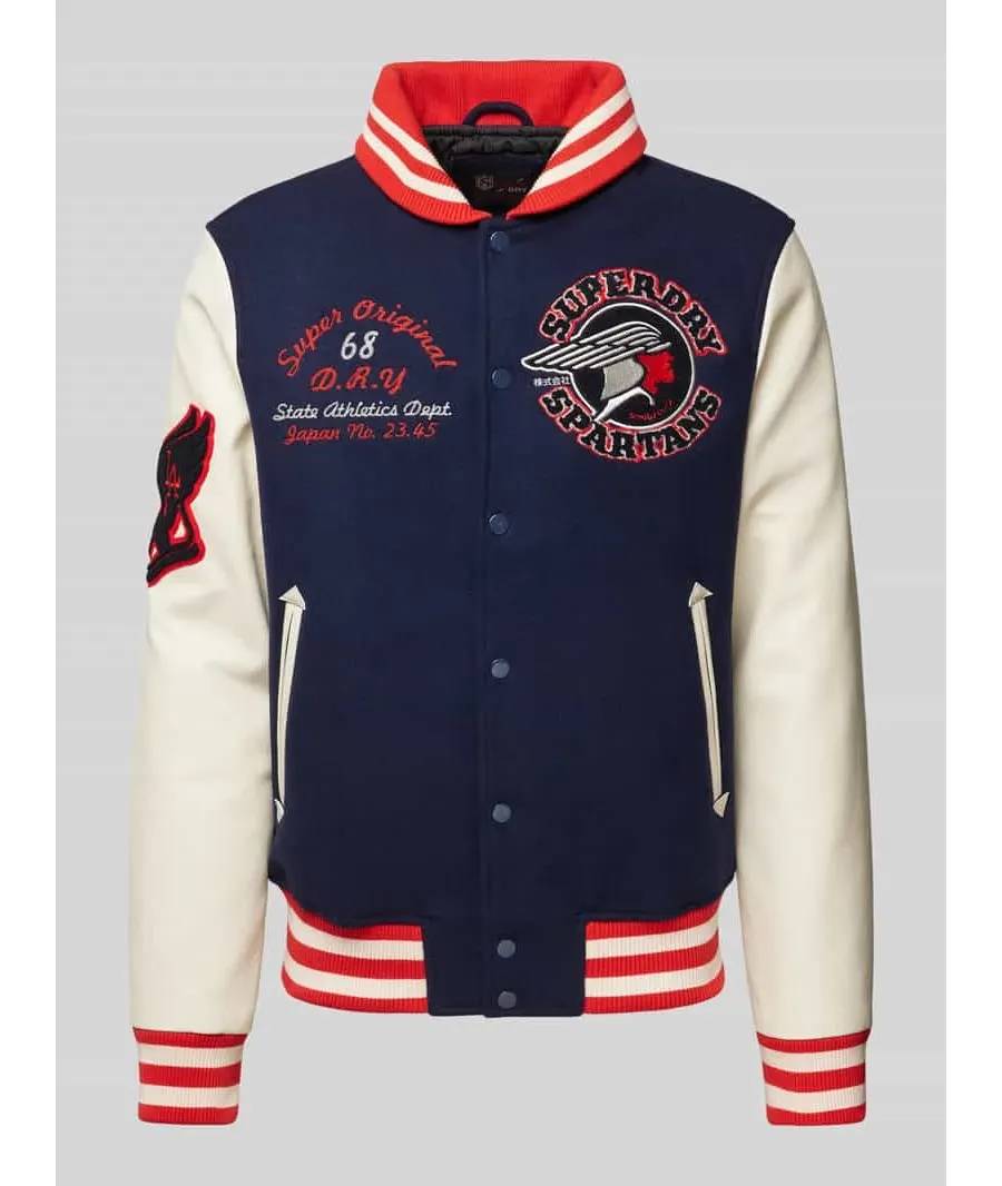 obrazek 1 Kurtka baseballowa z detalem z logo