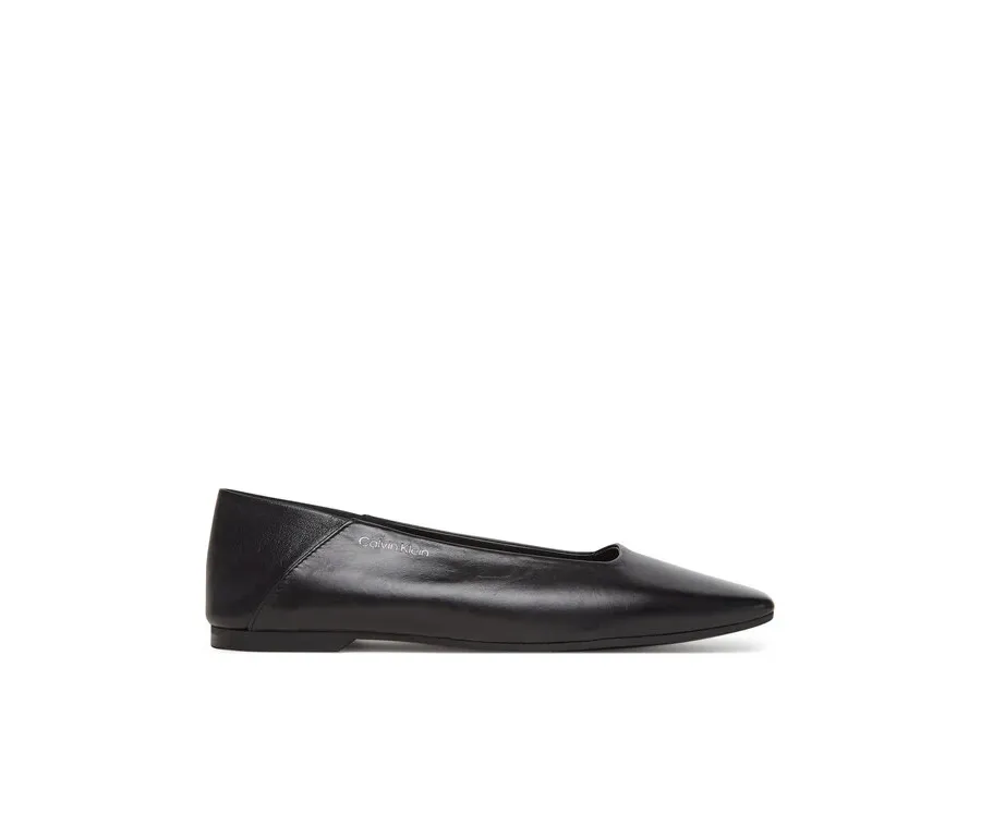 obrazek 1 Calvin Klein Baleriny Flat Ballerina - Lth HW0HW02463 Czarny