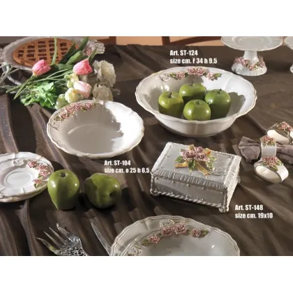 Zdjęcie Ceramiczny głęboki talerz na zupę - misa na owoce - Ceramiche Sonda