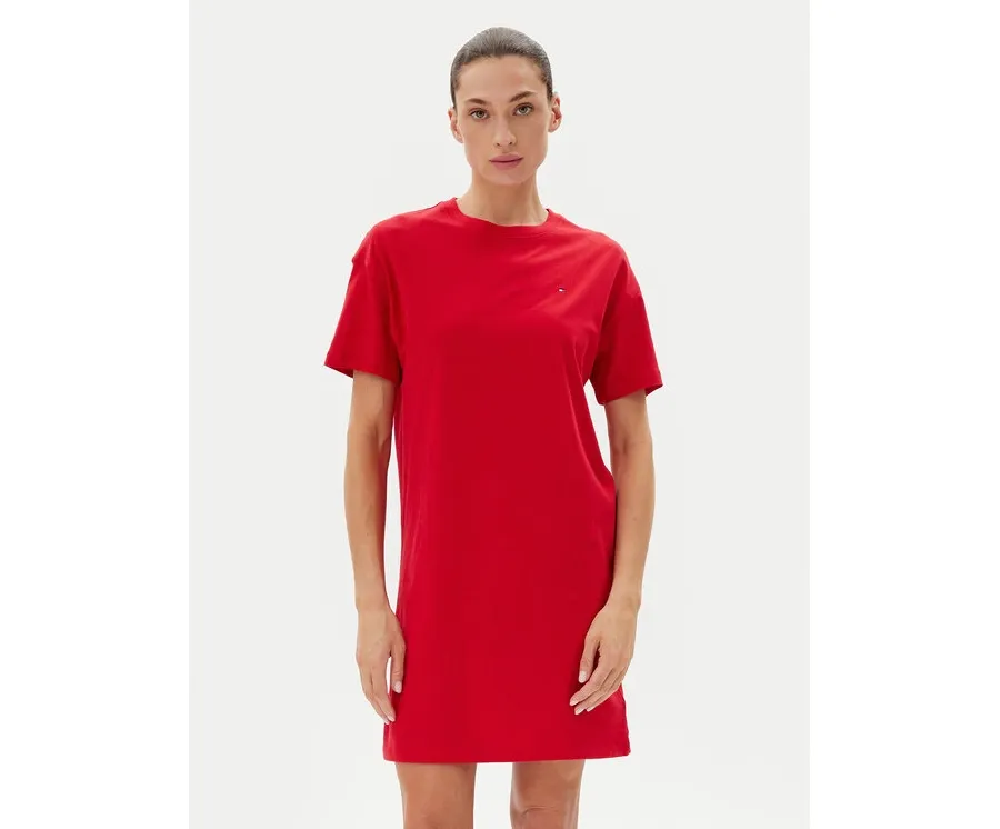 obrazek 1 Tommy Hilfiger Koszula nocna UW0UW05767 Czerwony Regular Fit