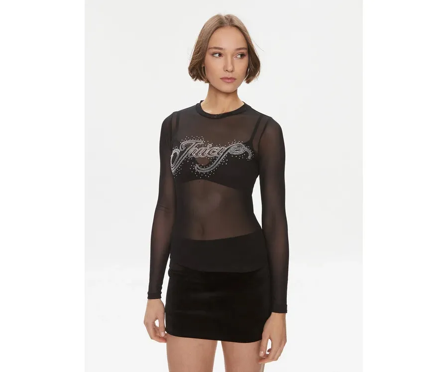 obrazek 1 Juicy Couture Bluzka Raheem JCBCT223806 Czarny Slim Fit
