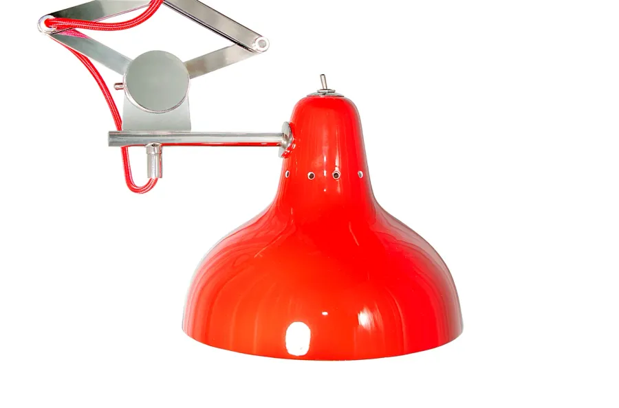 obrazek 4 Regulowana luksusowa lampa w kolorze czerwonym