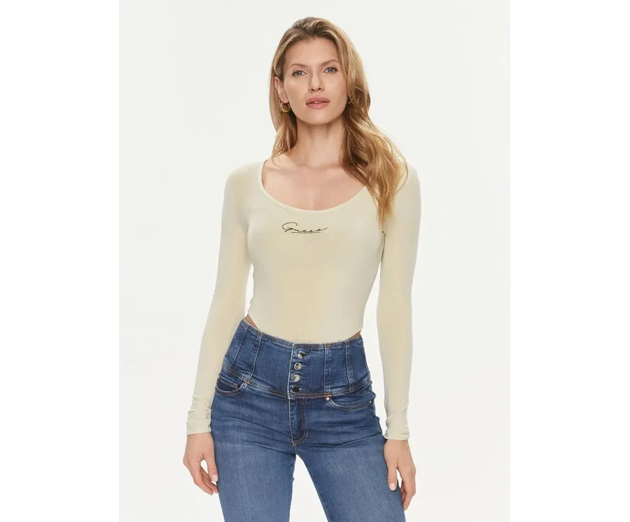 obrazek 1 Guess Body Allycia V4RP05 KC2V0 Beżowy Slim Fit