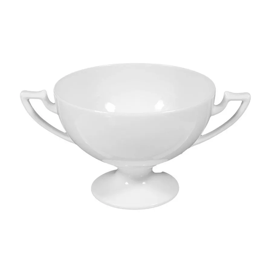 obrazek 1 Stylowy biały porcelanowy kubek do zupy w stylu klasycznym - Tettau