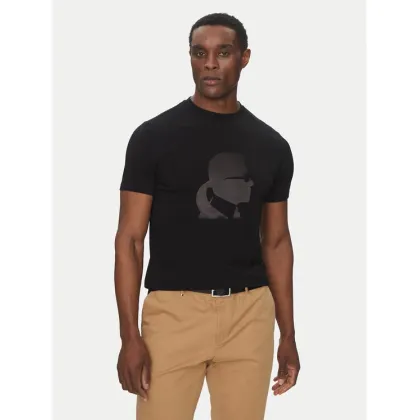 Zdjęcie KARL LAGERFELD T-Shirt 755054 552221 Czarny Regular Fit