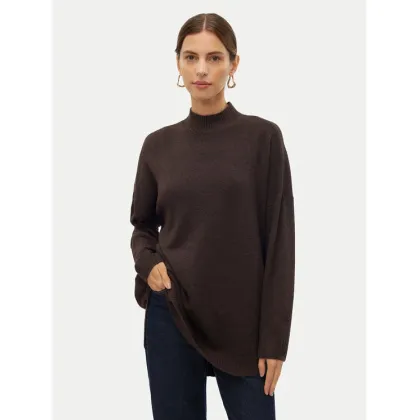 Zdjęcie Vero Moda Sweter Plaza 10290784 Brązowy Loose Fit