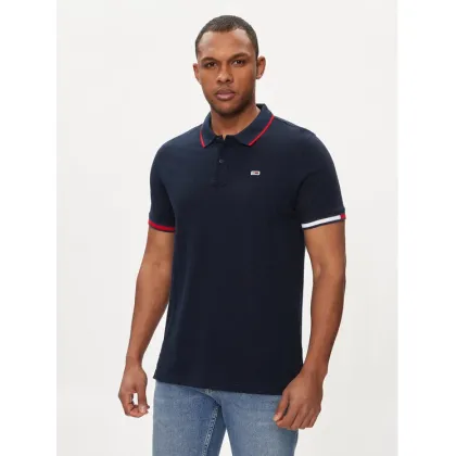 Zdjęcie Tommy Jeans Polo Flag DM0DM12963 Granatowy Regular Fit